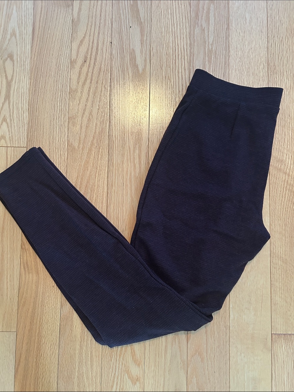 Reitmans Maroon and Black Checker Patterned Pull-On Skinny Dress Pants